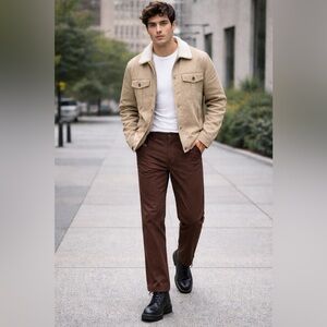 Goodfellow & Co Brown Relaxed Chino Men's Casual Pants Size 34x32 Regular